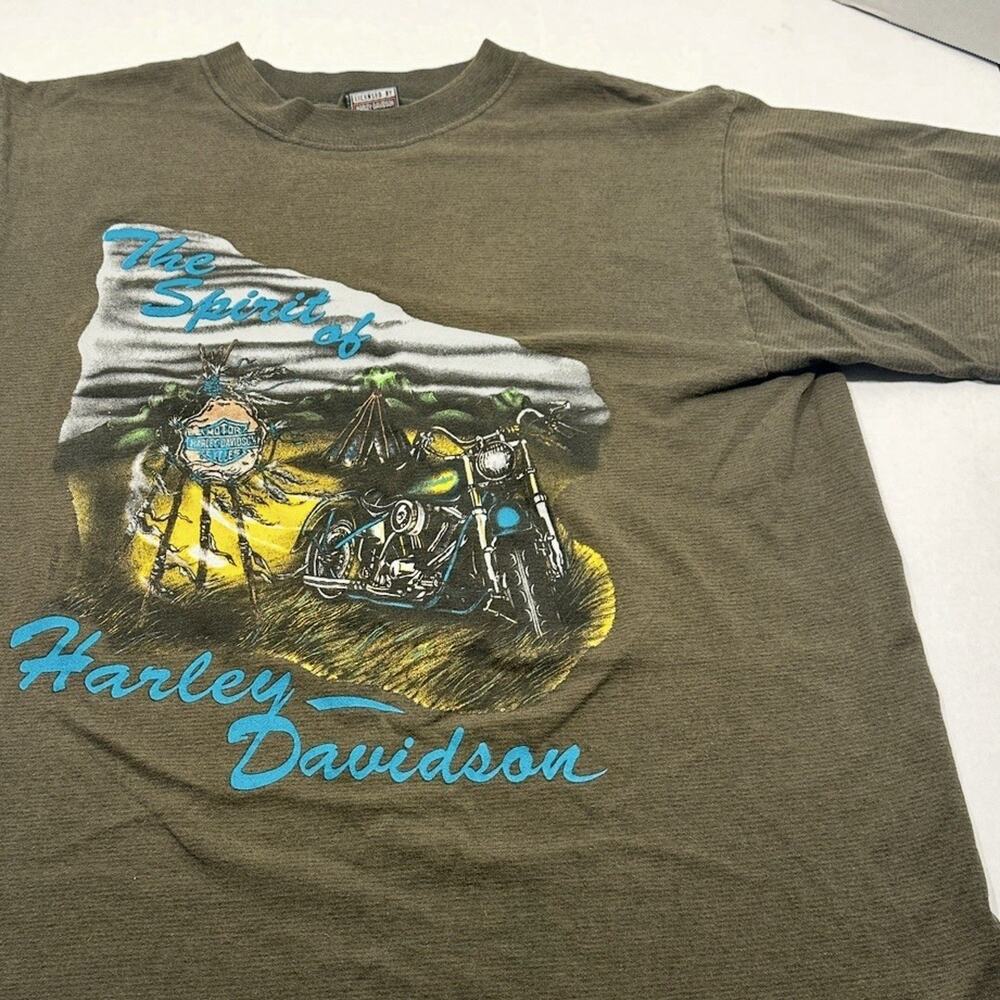 Vintage Harley Davidson The Spirit Of 1990’s Dream Catcher Biker T-Shirt Large